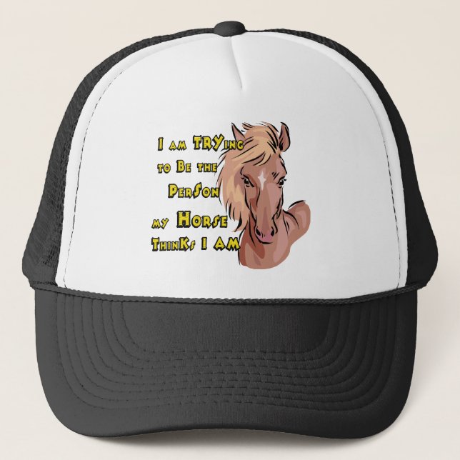 Funny Horse Trucker Hat (Front)