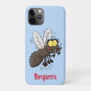 Funny horsefly insect cartoon Case-Mate iPhone case