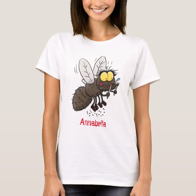 Funny horsefly insect cartoon T-Shirt (Front)