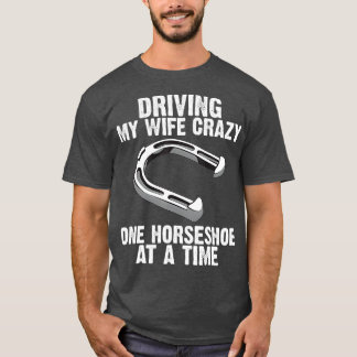 Funny Horseshoe Pitching Gift For Men Dad  (2) T-Shirt