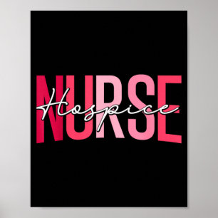 Funny Hospice Nurse Doctor Graduation Medical Poster