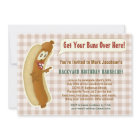 Funny Hot Dog Barbecue Birthday Party Buns Joke