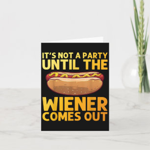 Funny Hot Dog Design For Men Women Hotdog Stand Ga Card