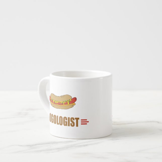 Funny Hot Dog Espresso Cup (Front Left)