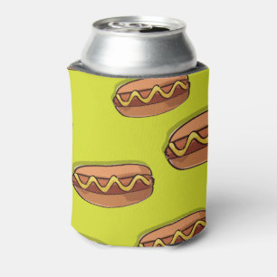 Funny Hot Dog Food Design Can Cooler