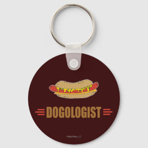 Funny Hot Dog Key Ring