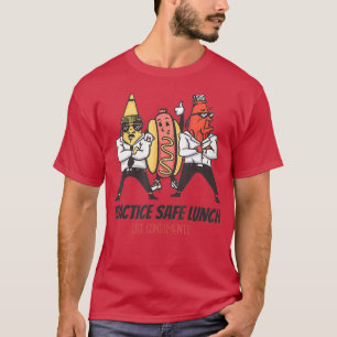 Funny Hot Dog T Mustard And Ketchup Bodyguards T-Shirt