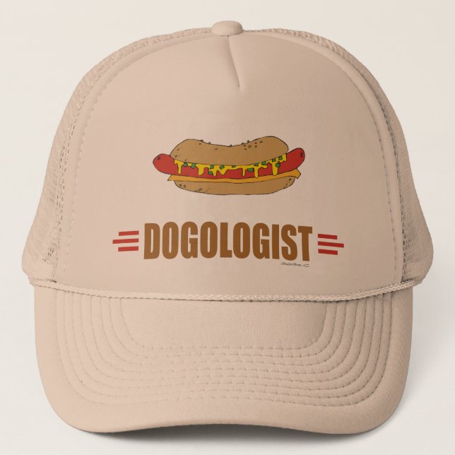 Funny Hot Dog Trucker Hat (Front)