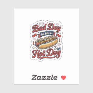 Funny Hot Dog Vintage Patriotic Food Shirt Design_