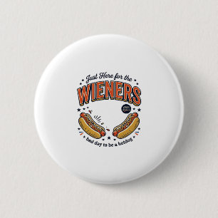 Funny Hot Dog Wiener Vintage Shirt Design_1 6 Cm Round Badge