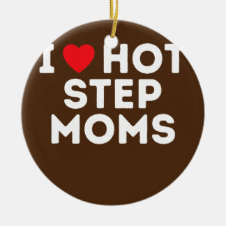 Funny Hot Step Mum Step Dad Aunt Uncle  Ceramic Tree Decoration