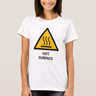 Funny Hot Surface Women's T-Shirt Warning Sign