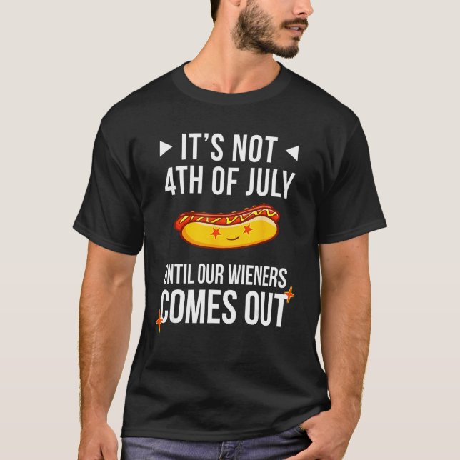 Funny Hotdog 4th Of July For Friends Men Women Boy T-Shirt (Front)