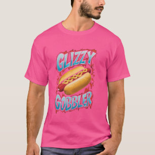 Funny Hotdog Lover Glizzy Gobbler Gladiator Number T-Shirt