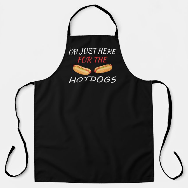 Funny hotdog lovers word art  apron (Front)