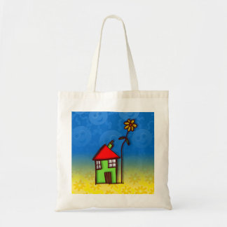 Funny House In Pure Colours Tote Bag