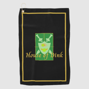 Funny House of Dink Pickleball Crest Sports Towel