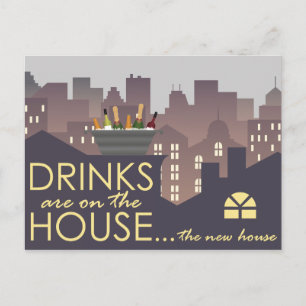 Funny Housewarming Party design Postcard