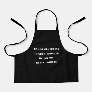 Funny Housewife Quote, I Hate Cooking Funny Apron