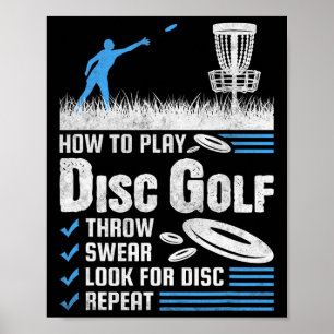 Funny How To Play Disc Golf  Poster