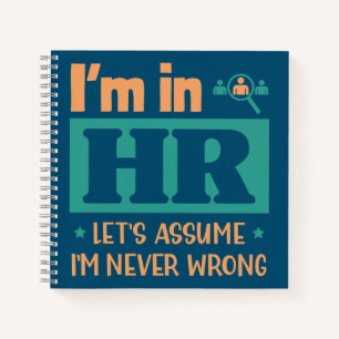 Funny HR Officer Gift   Human Resource Worker Gift Notebook