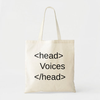 Funny HTML-Voices in </head> Tote Bag