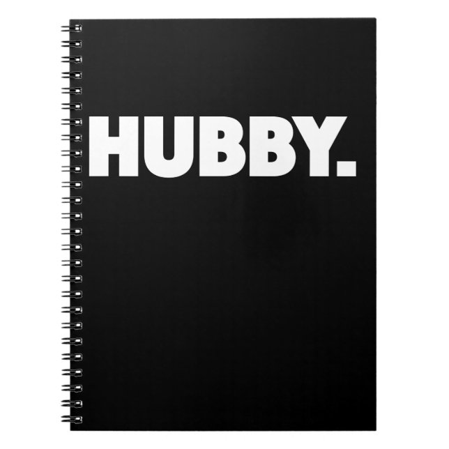 Funny Hubby Husband Gift Notebook (Front)