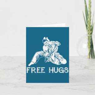 Funny Hugs Brazilian Jiu Jitsu Mma Bjj Card