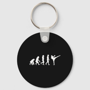 Funny Human Ape Gorilla Evolution Karate Boxing Ki Key Ring