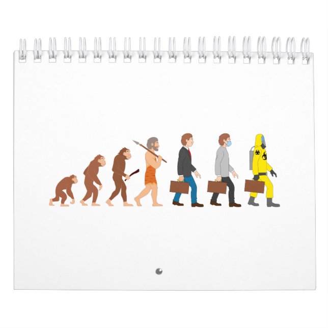 Funny Human Evolution Calendar (Cover)