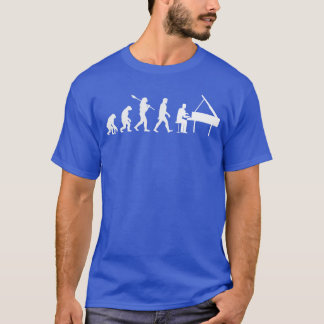 Funny Human Evolution to Piano Player Music Pianis T-Shirt