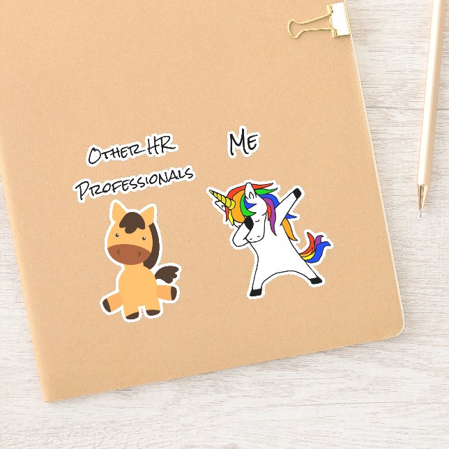 Funny Human Resources HR Unicorn horse (Notebook)