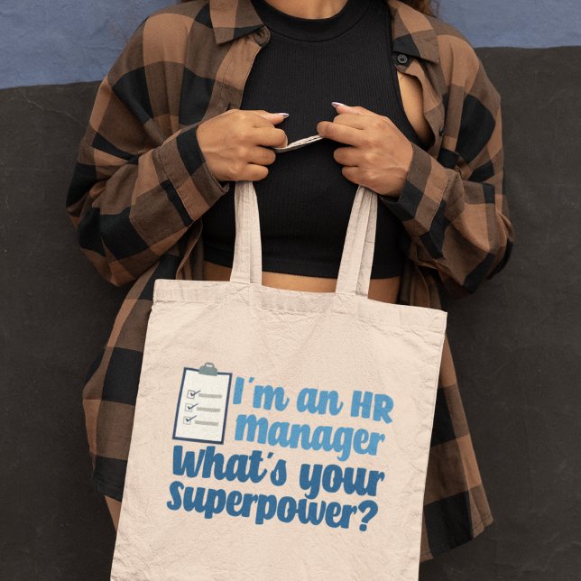 Funny Human Resources Superhero Tote Bag (Creator Uploaded)