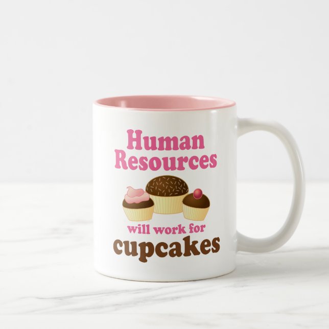 Funny Human Resources Two-Tone Coffee Mug (Right)