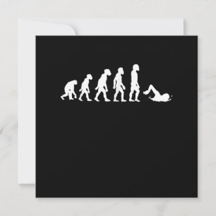 Funny Human Swimming Evolution Swimmer Swim Design Invitation