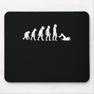 Funny Human Swimming Evolution Swimmer Swim Design Mouse Pad