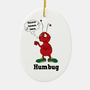 Funny Humbug Christmas Ornament