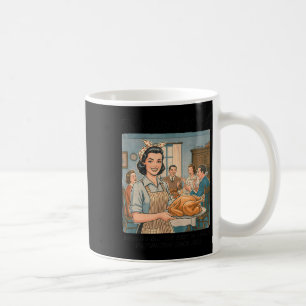 Funny Humor Retro Thanksgiving Family Dysfunction  Coffee Mug