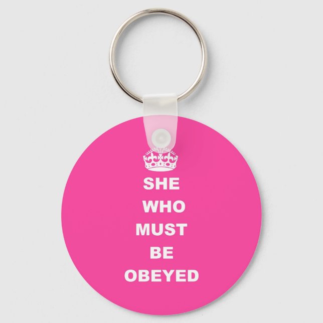 Funny humoros womans text  key ring (Front)