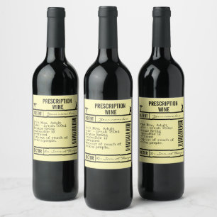 FUNNY Humorous, and Versatile Design for Party Wine Label
