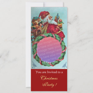 FUNNY, HUMOROUS SANTA CLAUS VINTAGE Photo Template