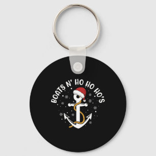 Funny Humour Boats N Ho Ho Hos Christmas Pajama Xm Key Ring