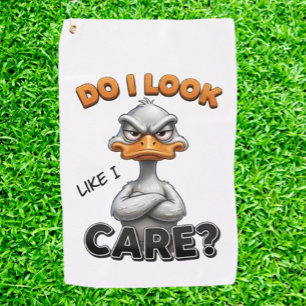 FUNNY humour DUCK Golf Towel