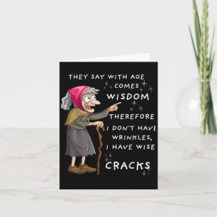 Funny Humour Halloween I Don't Have Wrinkles  Card