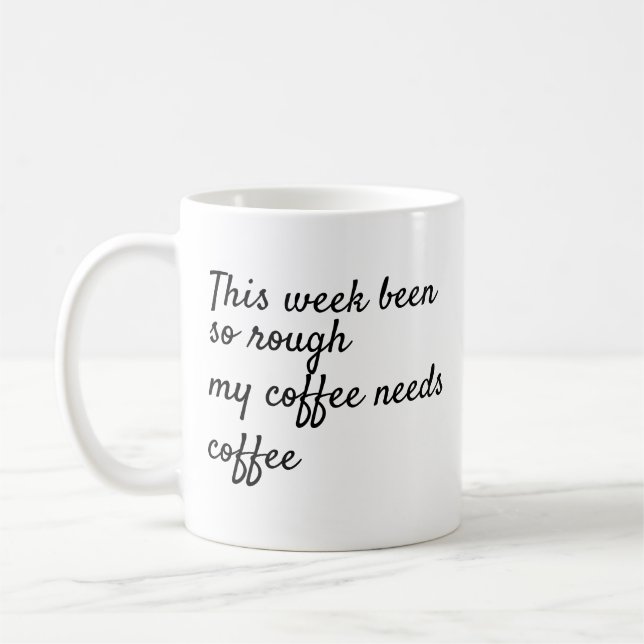 Funny Humour Trendy Coworker gift mug (Left)