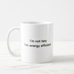 Funny Humour Witty Ceramic Lazy Person Classic Coffee Mug