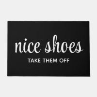 Funny Humourous Black and White Nice Shoes