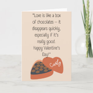 Funny Humourous Valentine's Day Quote Holiday Card