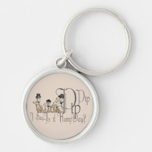 Funny Hump Day Camels in Monocles Key Ring