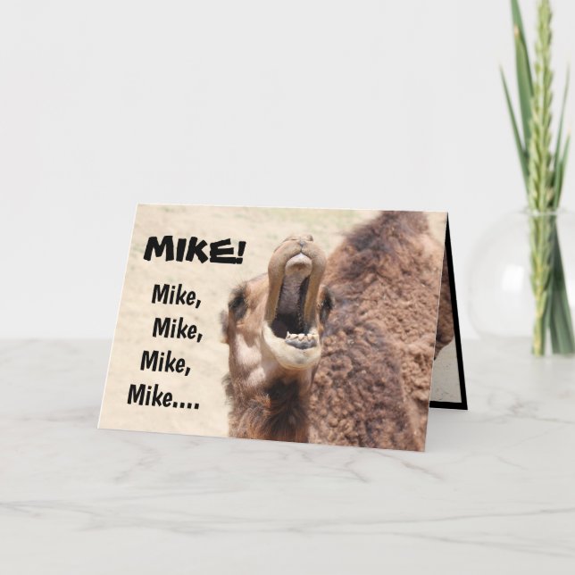Funny Hump Day Card for Mike! (customise) (Front)